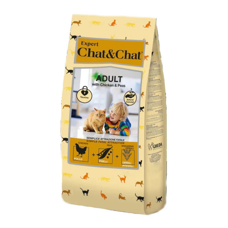 Chat&Chat Cat Dry Food Chicken&Peas 900g - Tailix