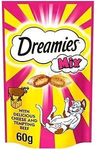 Dreamies Cat Treats Mix Cheese&Beef 60g - Tailix