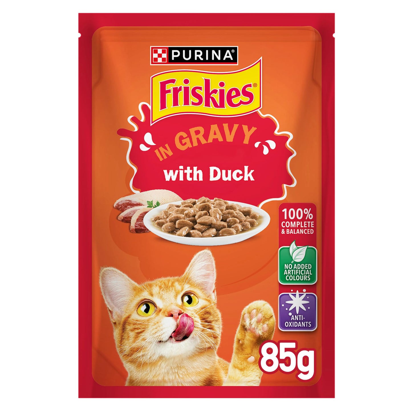 Friskies Cat Wet Food Duck Pouch 85g - Tailix