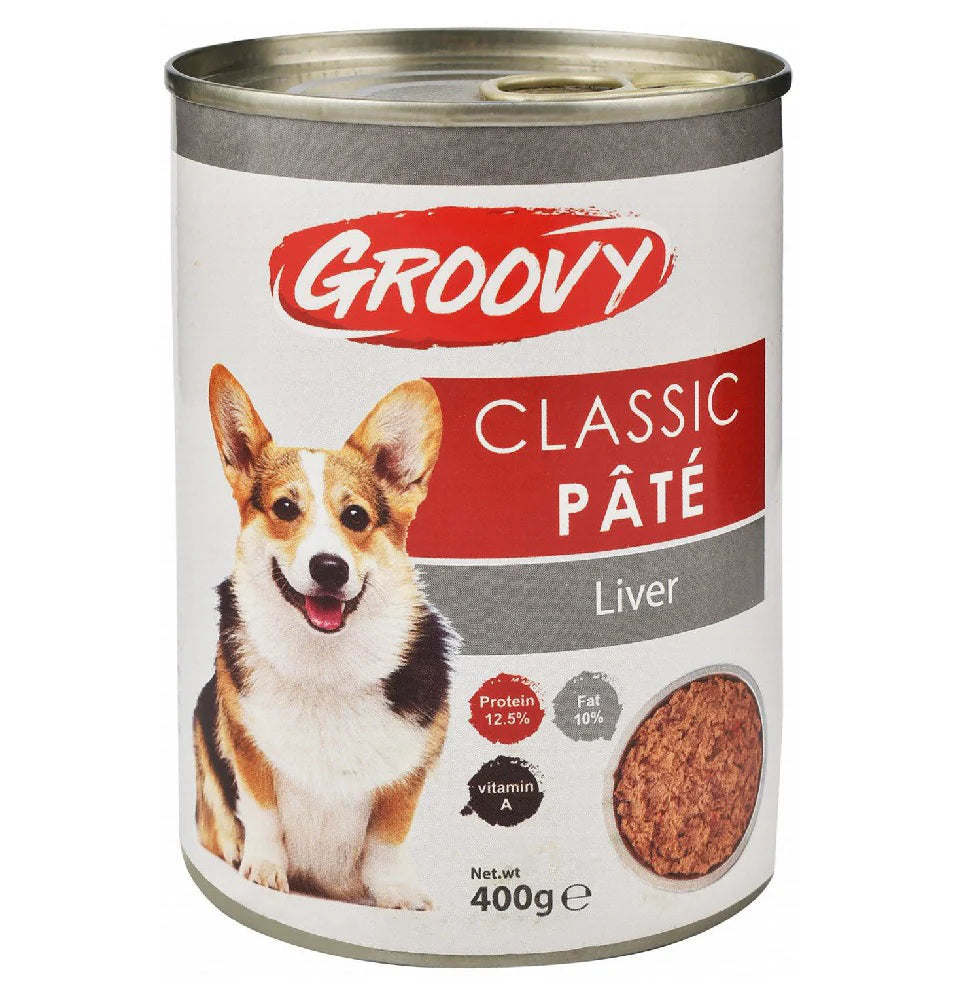 Groovy Dog Wet Food Liver Pate Can 400g - Tailix