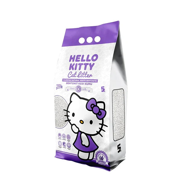 Hello Kitty Clumping Cat Litter Lavander 5L - Tailix