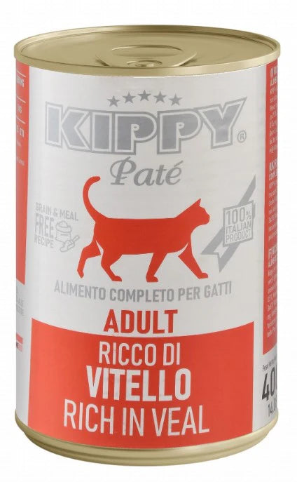 Kippy Cat Wet Food Veal Pate Can 400g - Tailix