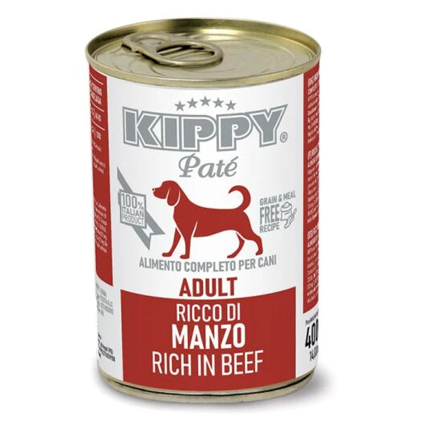 Kippy Dog Wet Food Beef Pate Can 400g - Tailix