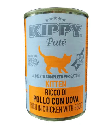 Kippy Kitten Wet Food Chicken&Egg Pate Can 400g - Tailix