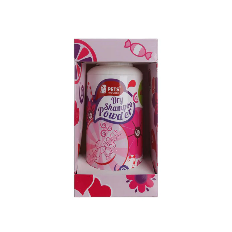 Pets Republic Dry Powder Shampoo Pink Sugar 500g - Tailix