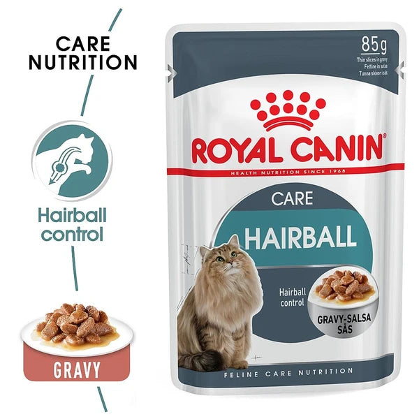 Royal Canin Hairball Cat Wet Food Gravy Pouch 85g