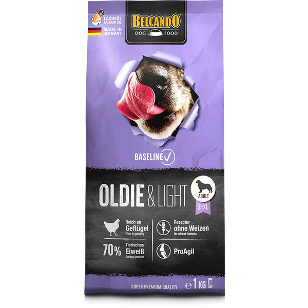 Belcando Baseline Oldie&Light Dog Dry Food 1kg - Tailix