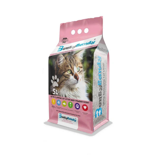 Benty Sandy Clumping Cat Litter Baby Powder 10L - Tailix