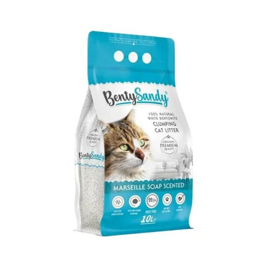 Benty Sandy Clumping Cat Litter Marseille Soap 10L - Tailix