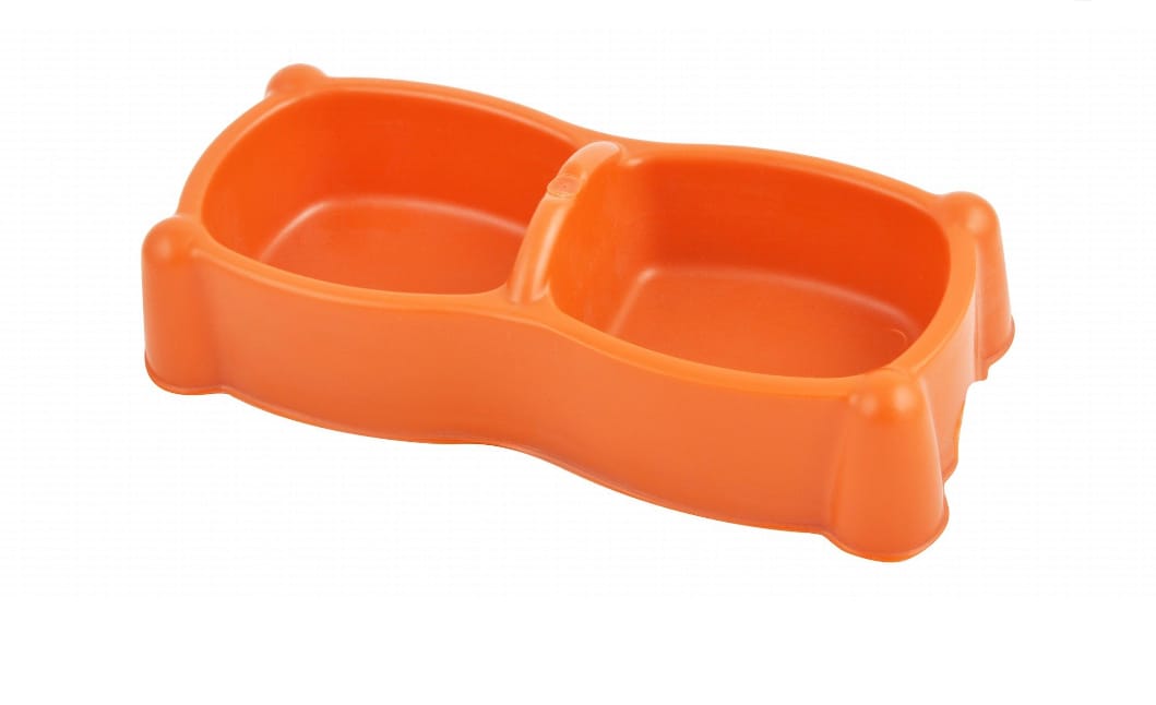 Blastic Dual Bowl Orange Small - Tailix
