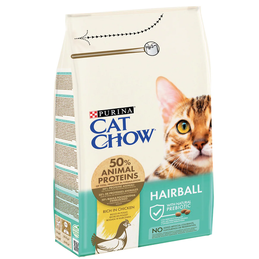 Cat Chow Hairball Cat Dry Food 1.5kg - Tailix