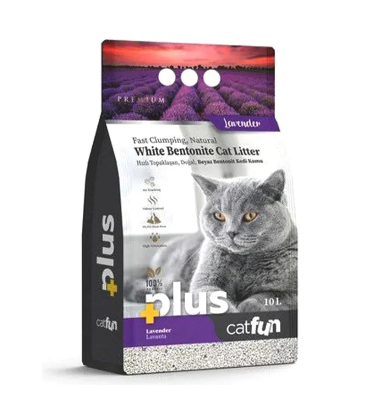 Cat Fun Plus Clumping Cat Litter Lavander 10L - Tailix