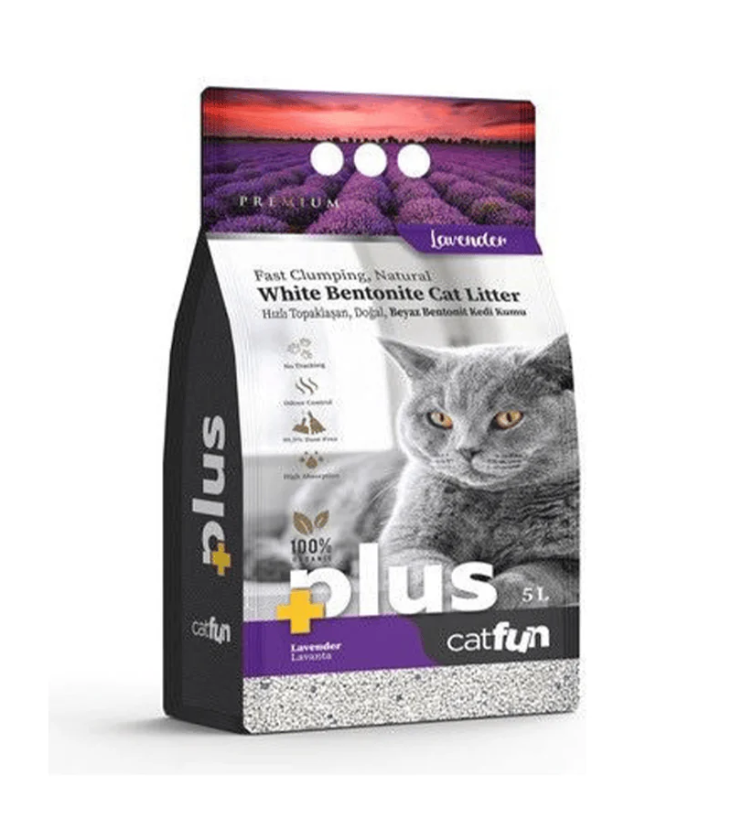 Cat Fun Plus Clumping Cat Litter Lavander 5L - Tailix