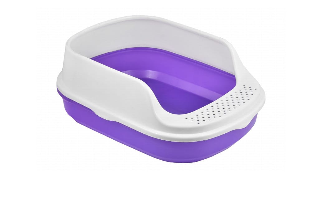 Cat Litter Tray High Edge Purple - Tailix