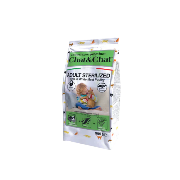 Chat&Chat Sterilised Cat Dry Food 900g - Tailix