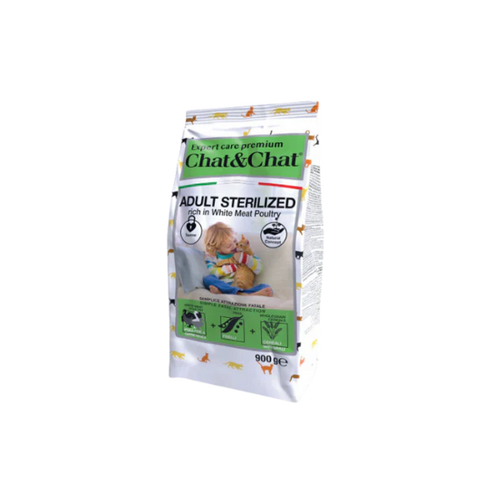 Chat&Chat Sterilised Cat Dry Food 900g - Tailix
