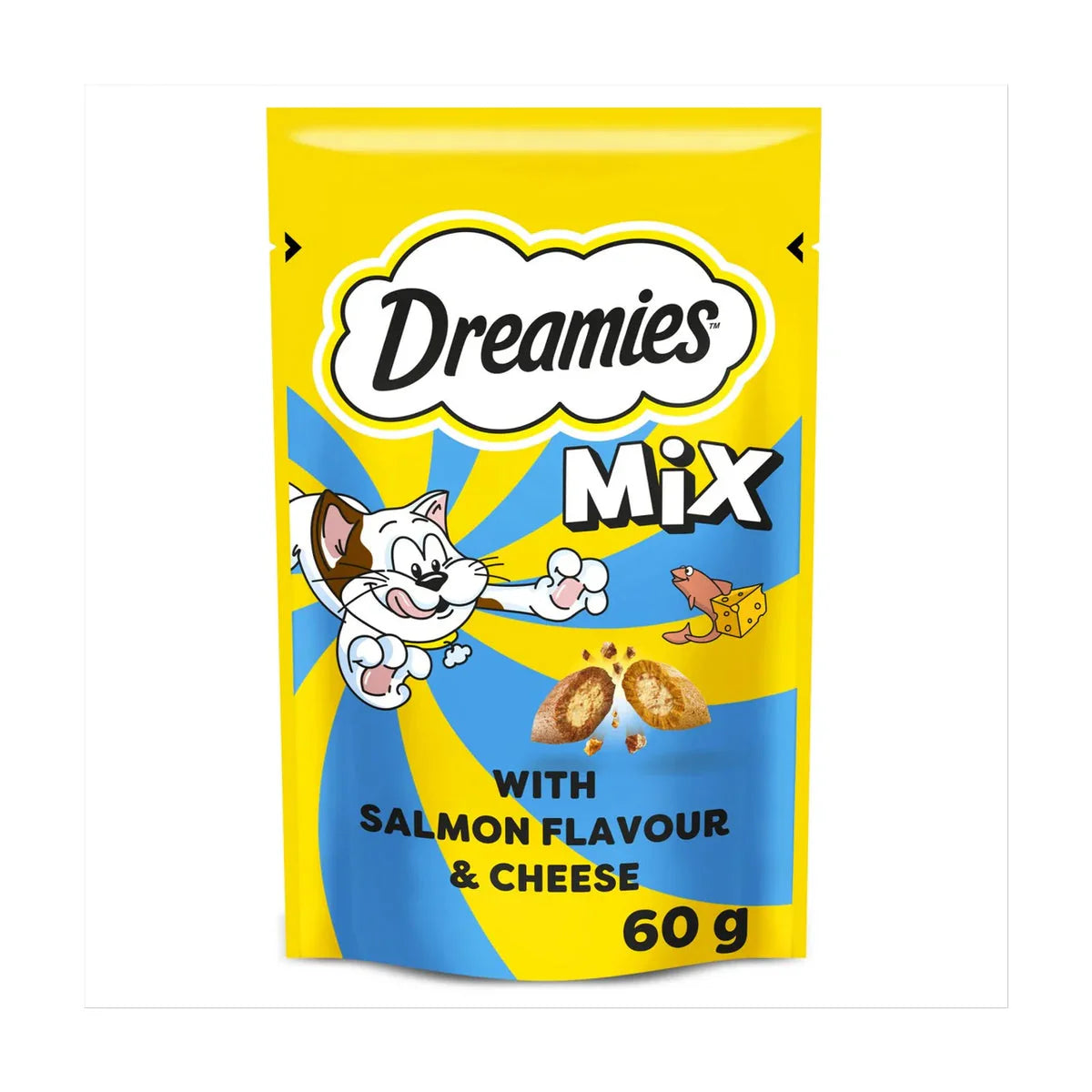 Dreamies Cat Treats Mix Salmon&Cheese 60g - Tailix