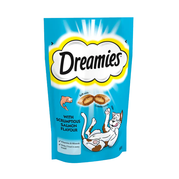 Dreamies Cat Treats Salmon 60g - Tailix