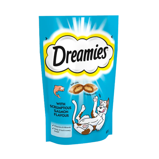 Dreamies Cat Treats Salmon 60g - Tailix
