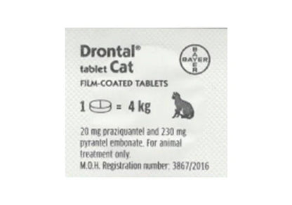 Drontal Cat Deworming 1 Tablet