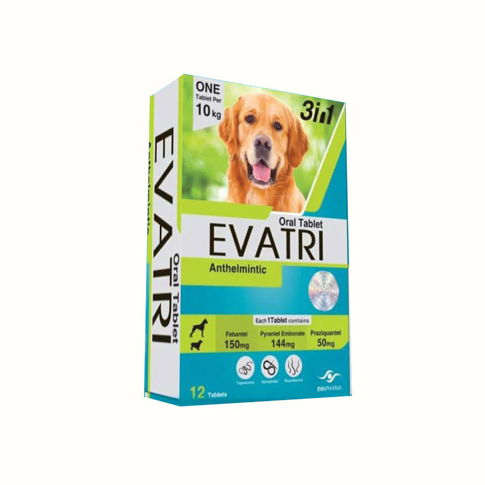 Evatri Dog Deworming 1 Tablet - Tailix