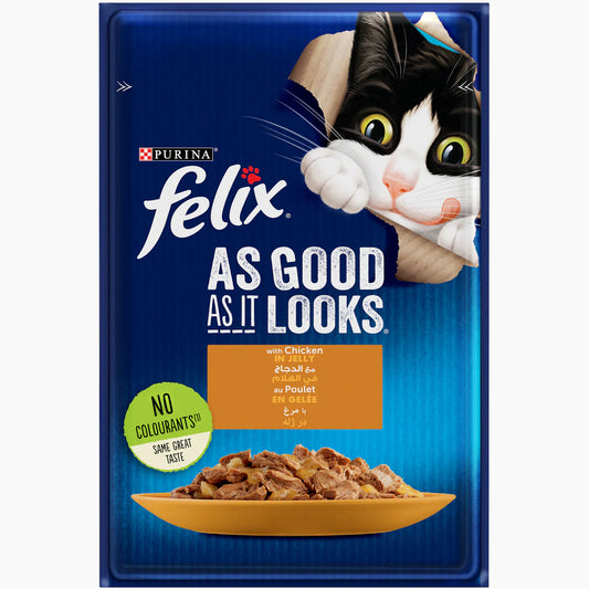 Felix Cat Wet Food Chicken Pouch 85g - Tailix
