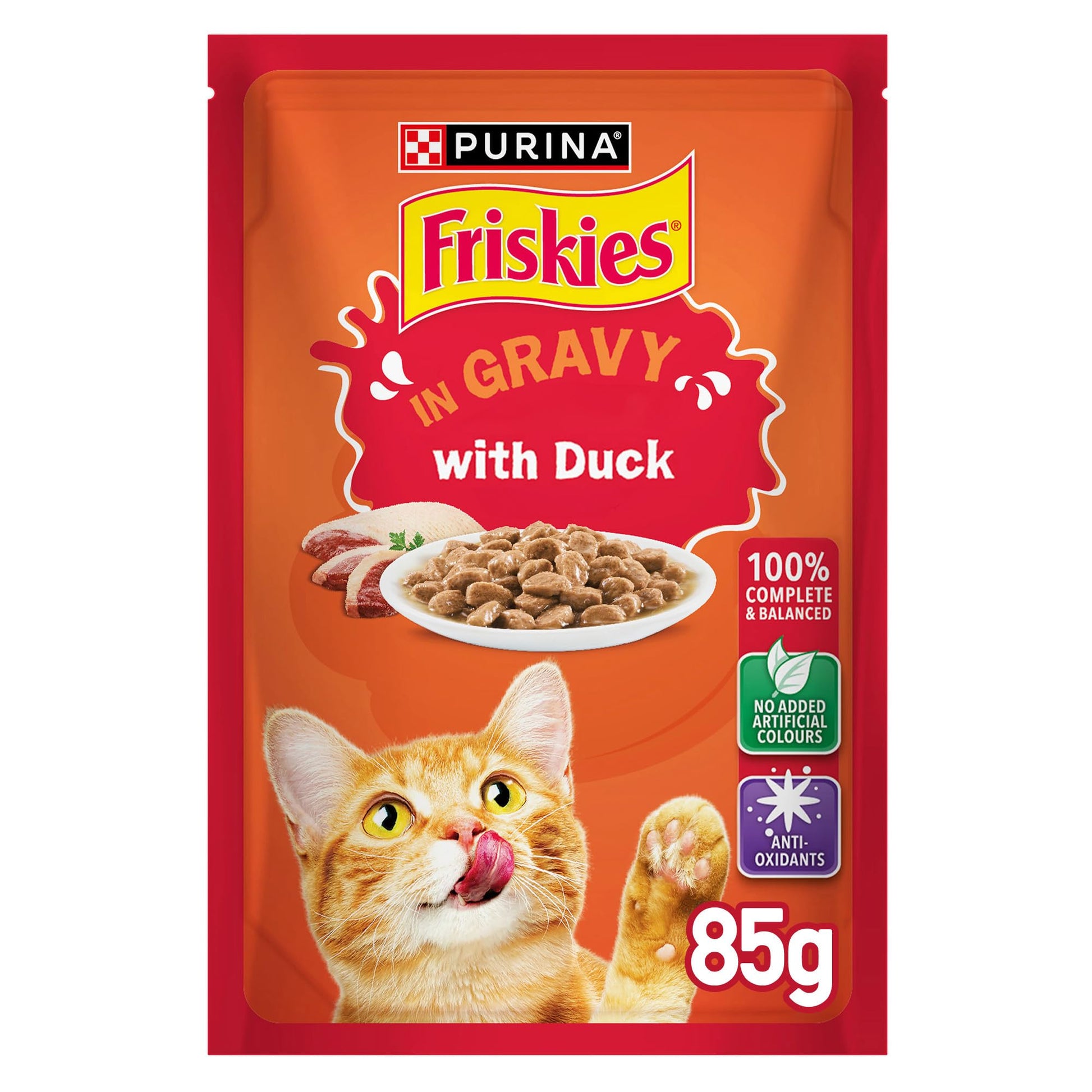 Friskies Cat Wet Food Duck Pouch 85g - Tailix