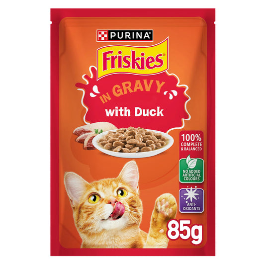 Friskies Cat Wet Food Duck Pouch 85g - Tailix