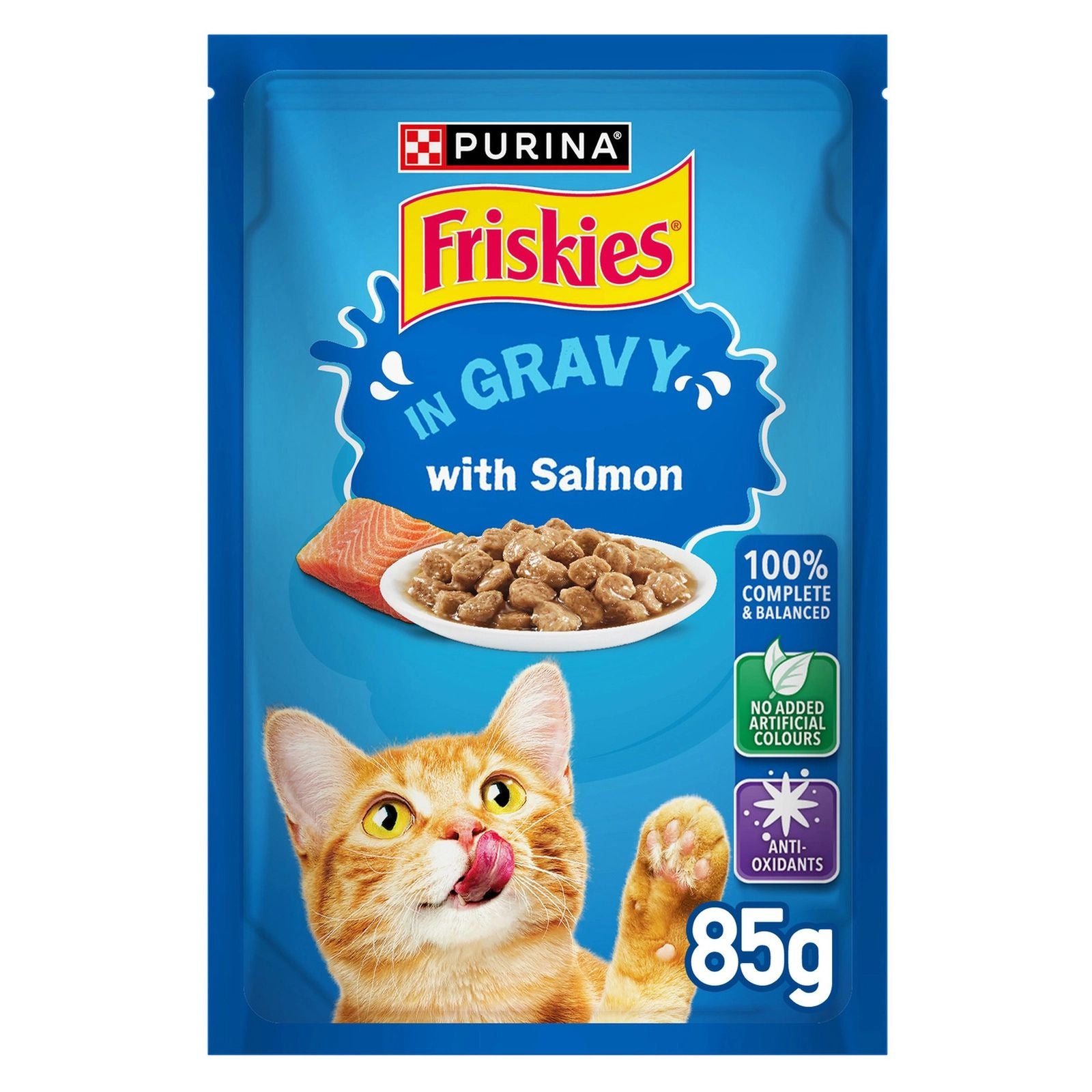 Friskies Cat Wet Food Salmon Pouch 85g - Tailix