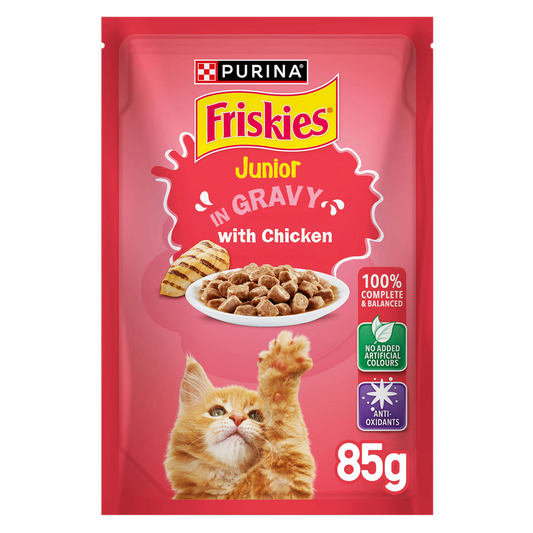 Friskies Kitten Wet Food Chicken Pouch 85g - Tailix
