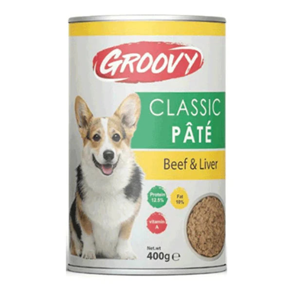 Groovy Dog Wet Food Beef&Liver Pate Can 400g - Tailix