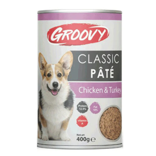 Groovy Dog Wet Food Chicken&Turkey Pate Can 400g - Tailix