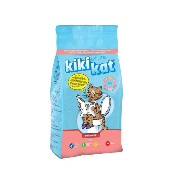 Kiki Kat Clumping Cat Litter Baby Powder 10L
