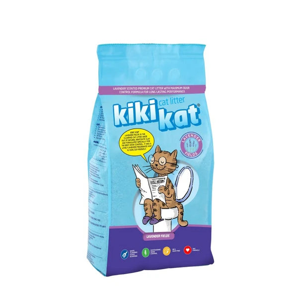 Kiki Kat Clumping Cat Litter Lavander 10L