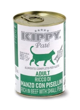 Kippy Cat Wet Food Beef&Peas Pate Can 400g - Tailix