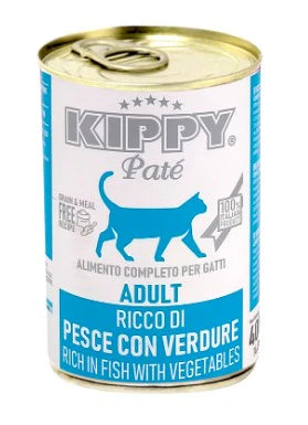 Kippy Cat Wet Food Fish&Vegetables Pate Can 400g - Tailix