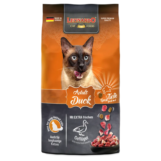 Leonardo Cat Dry Food Duck - Tailix