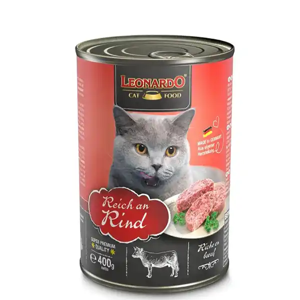 Leonardo Cat Wet Food Beef 400g - Tailix