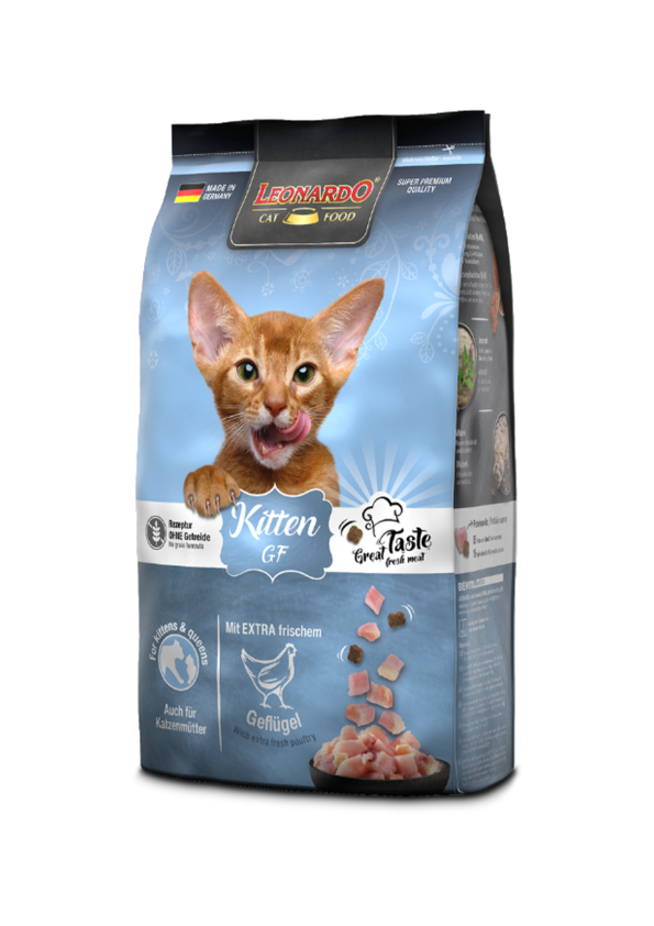 Leonardo Grain Free Kitten Dry Food - Tailix