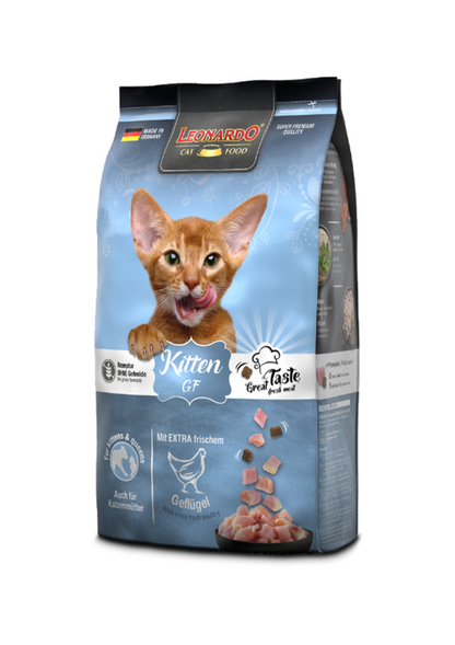 Leonardo Grain Free Kitten Dry Food - Tailix