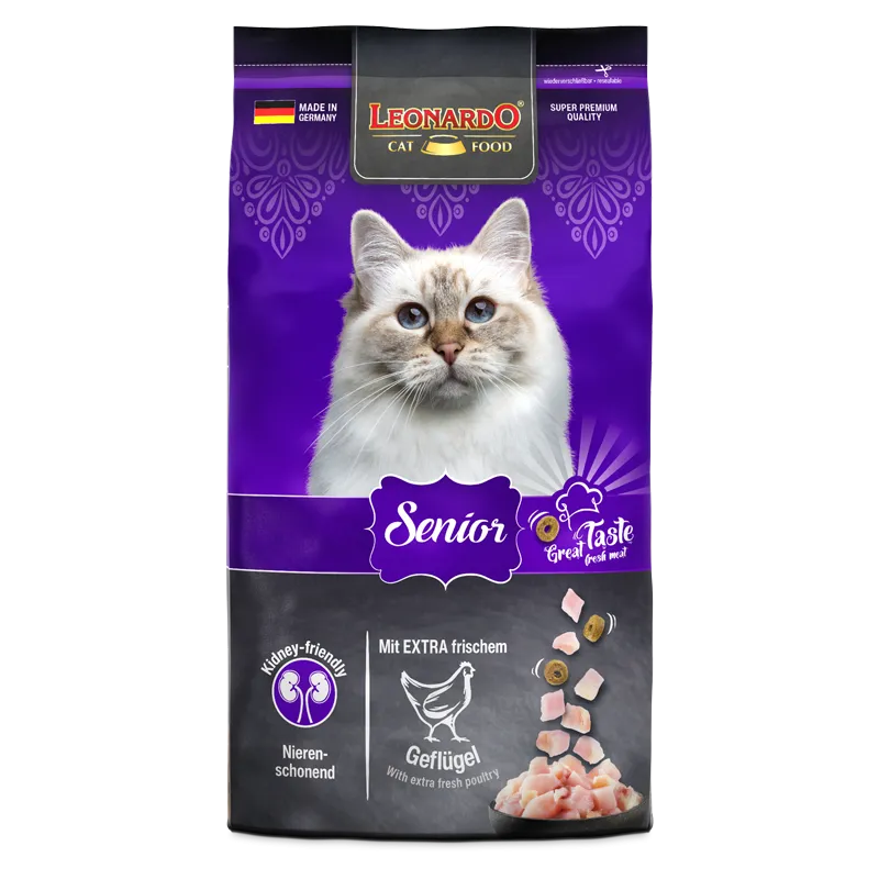 Leonardo Senior Cat Dry Food 1.8kg - Tailix