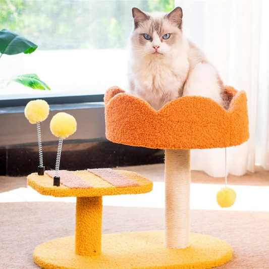 Naomi Scratcher Cat Tower Bee Shape - Tailix