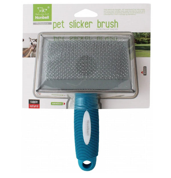 Nunbell Slicker Brush Blue Large - Tailix