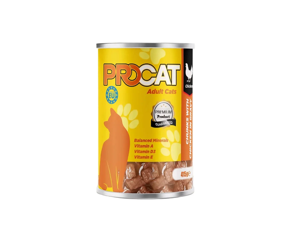 ProCat Wet Food Chicken Chunks Can 415g - Tailix