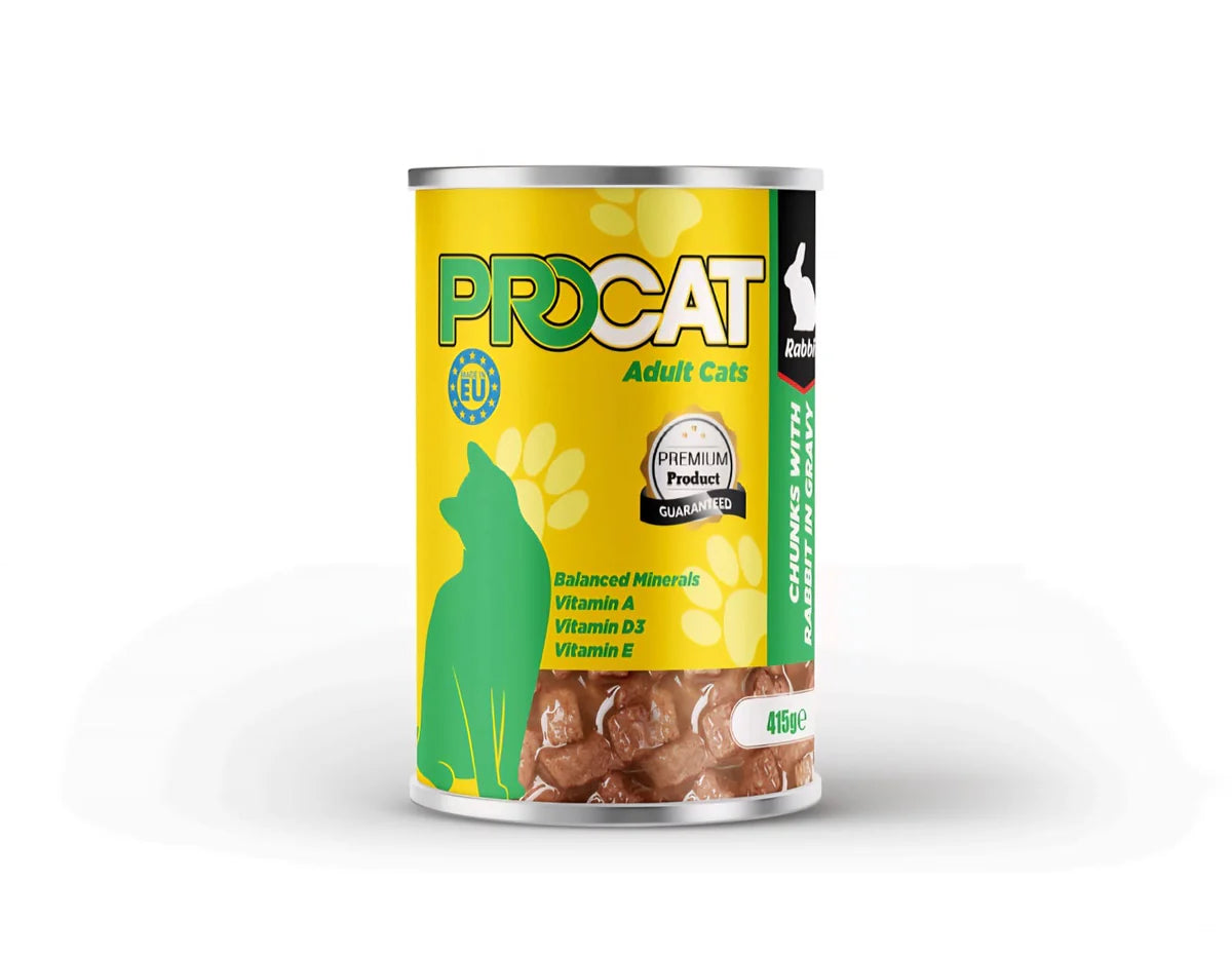 ProCat Wet Food Rabbit Chunks Can 415g - Tailix