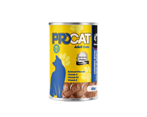 ProCat Wet Food Salmon Chunks Can 415g - Tailix