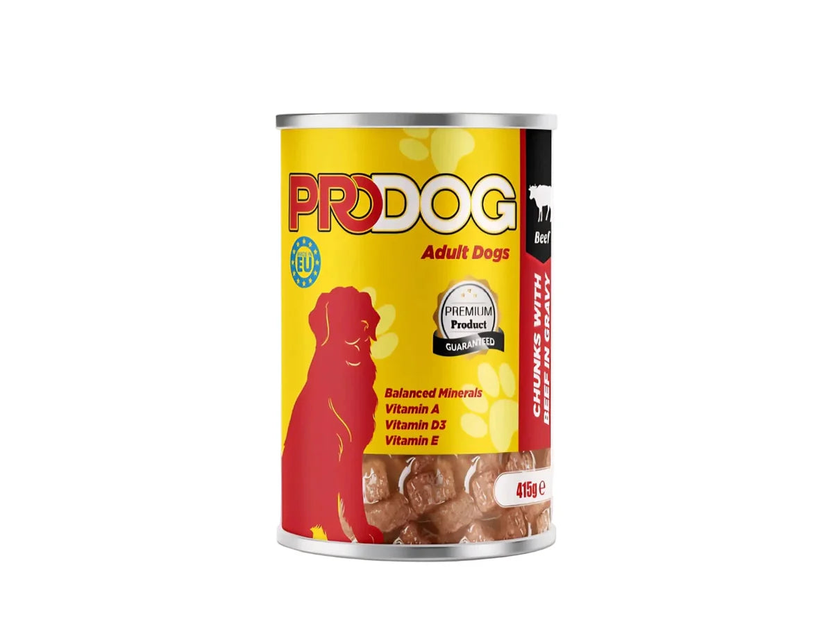 ProDog Wet Food Beef Chunks Can 415g - Tailix