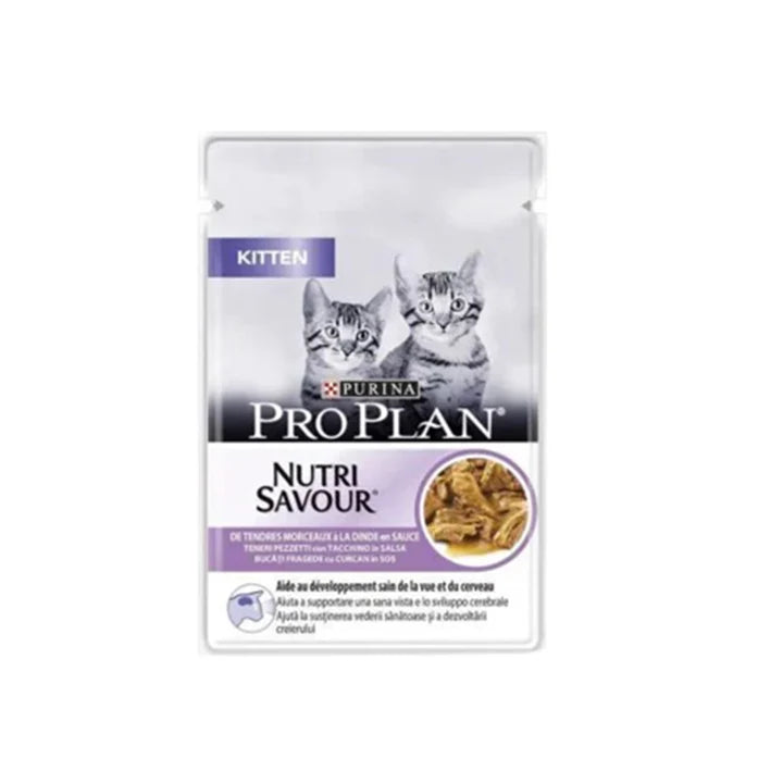 Pro Plan Kitten Wet Food Turkey Pouch 85g - Tailix