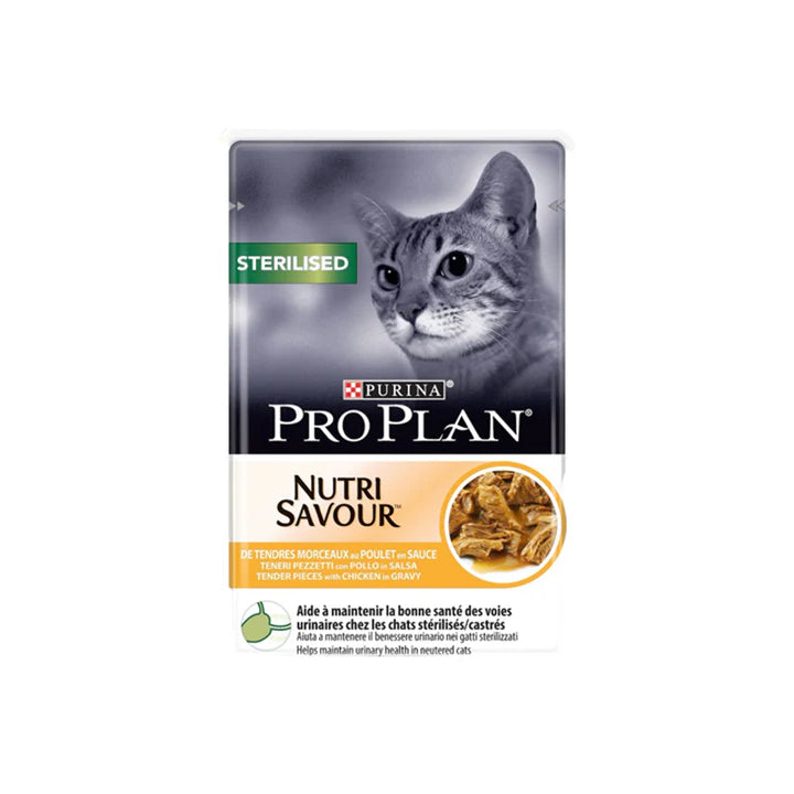 Pro Plan Sterilised Cat Wet Food Chicken Pouch 85g - Tailix