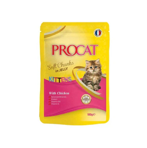 Procat Kitten Wet Food Chicken Pouch 100g - Tailix